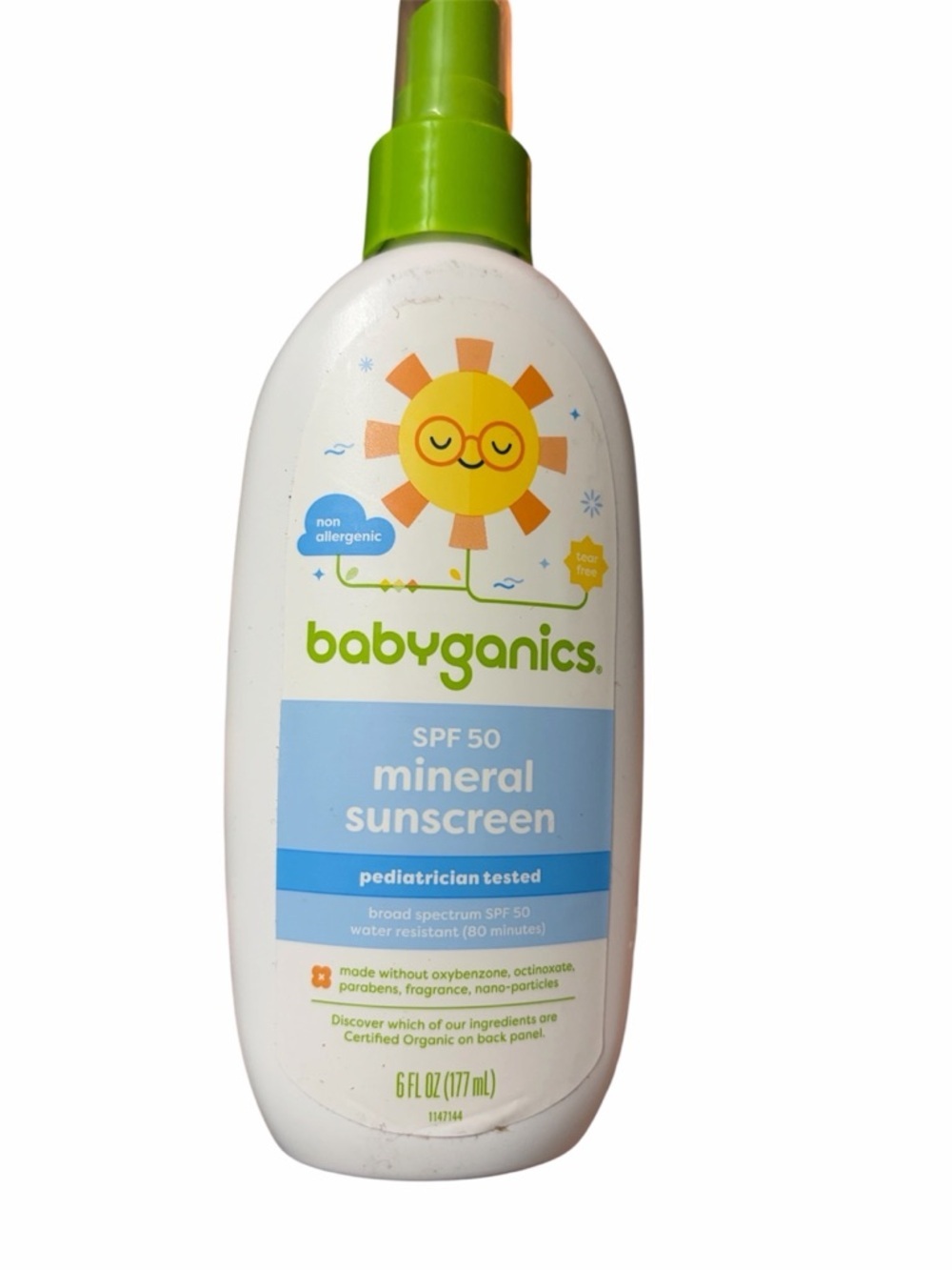 Babyganics SPF 50 Mineral Sunscreen Spray